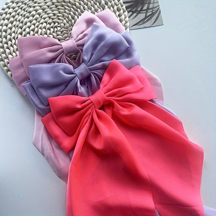 Elegant Retro Ribbon Bow Barrettes