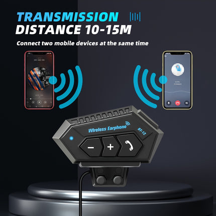 Wireless Motorcycle Helmet Headset – Hands-Free Call & Music