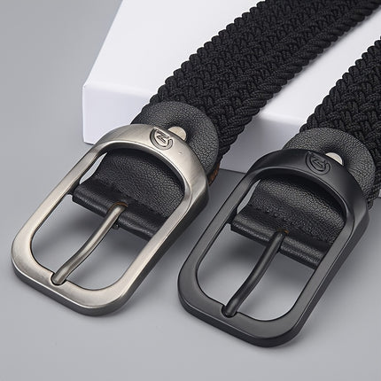 Elastic Woven Belt with Buckle