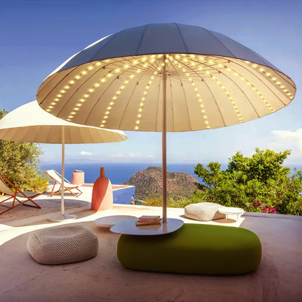 Solar-Powered Umbrella Lights – 104 LED Outdoor Decor