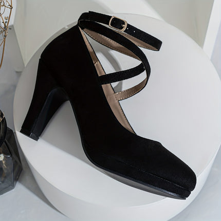 Elegant Ankle Strap High Heels