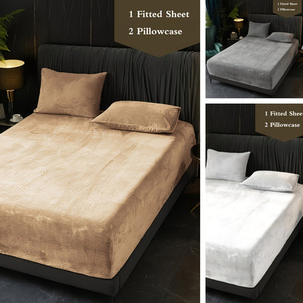 Luxury Velvet Fitted Sheet Set – Ultra-Soft Comfort