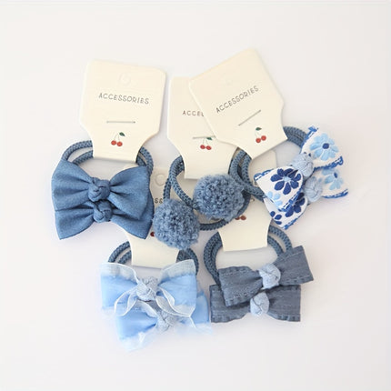 10pcs Cute Bowknot Hair Bands