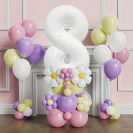 Princess Theme Balloon Set - 43-Piece Vibrant Daisy