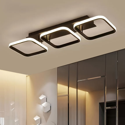 Modern Triangular LED Ceiling Light – Adjustable 3-Color