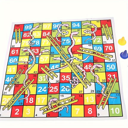 Snakes & Ladders Board Game – Fun Family Strategy Game