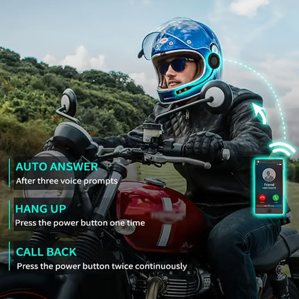 Wireless Motorcycle Helmet Headset – Clear Calls & Music
