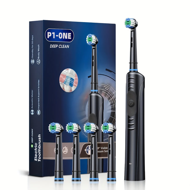 Rechargeable Electric Toothbrush - Smart Deep Cleaning for All