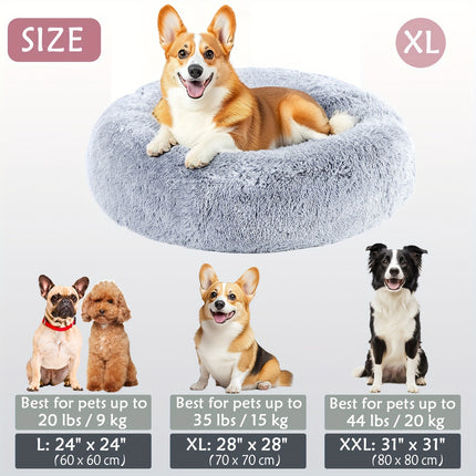 Calming Plush Pet Bed - Monti Bargains