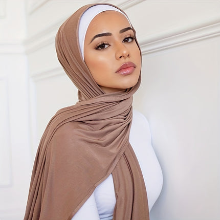Solid Color Jersey Hijab Scarf
