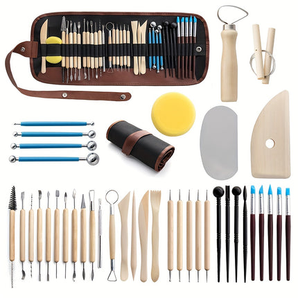 40-Piece Ceramic & Pottery Tool Set