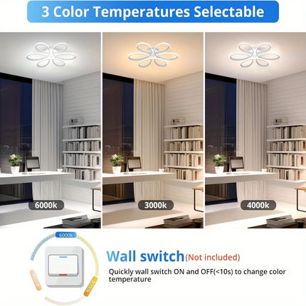 Flower Shape LED Ceiling Light – Modern Flush Mount Chandelier
