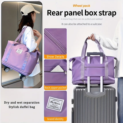 Extra-Large Foldable Travel Bag with Wheels
