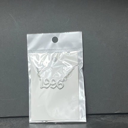 Custom Birth Year Stainless Steel Necklace