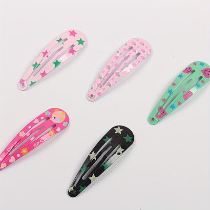 10/30pcs Baby Girls Cute Star & Butterfly Hair Clips