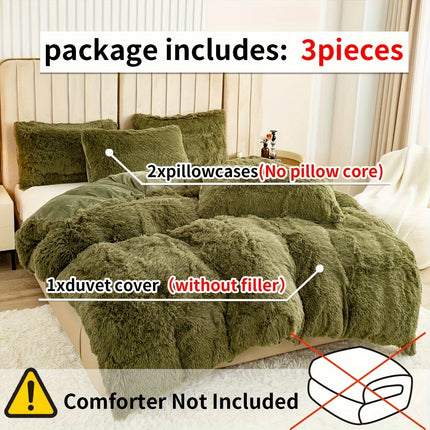 Luxurious Plush Duvet Cover Set - Soft & Cozy
