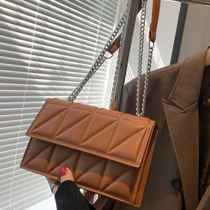 Quilted Chain Crossbody Bag