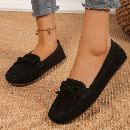Women's Retro Bow Loafers