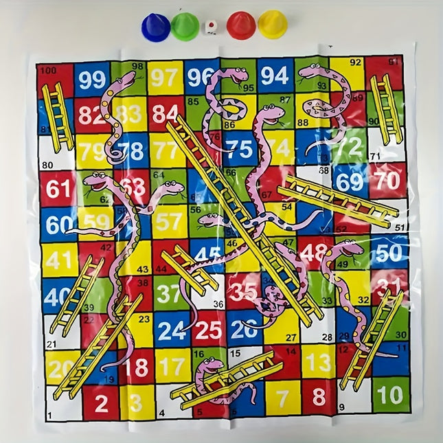 Snakes & Ladders Board Game – Fun Family Strategy Game