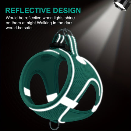 Reflective Dog Harness & Leash - Monti Bargains