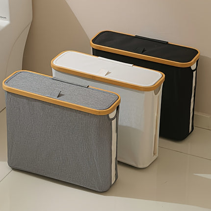 Bamboo Toilet Paper Holder with Lid