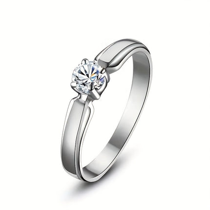 Classic 4-Prong Zirconia Ring