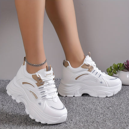 Stylish Height-Boosting Mesh Sneakers