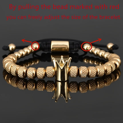 Men's Royal Crown Bracelet Set