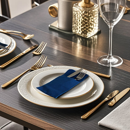 Elegant Disposable Napkins with Flatware Pocket for Celebrations