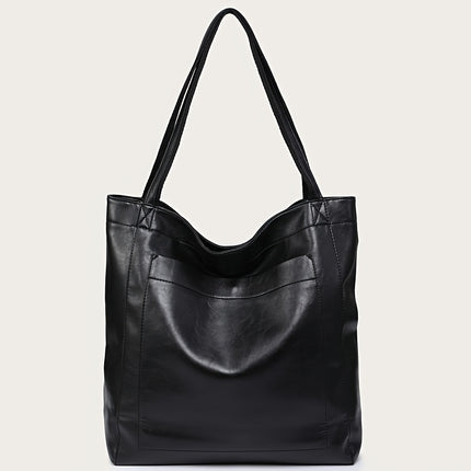 Retro Solid Color Tote Bag