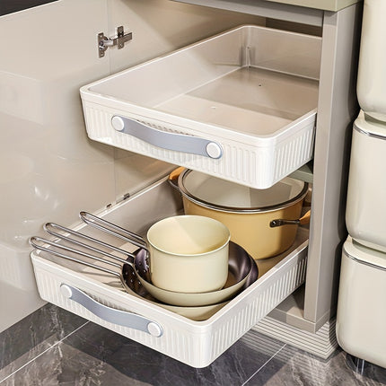 Large Pull-Out Cabinet Organizer Baskets