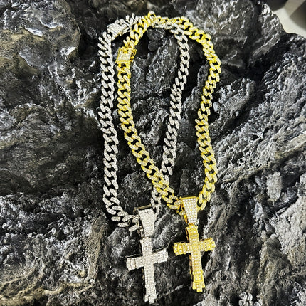 Sky Talent Bao Gold-Plated Cross Necklace