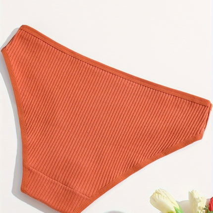 10-Pack Ribbed Cotton Briefs