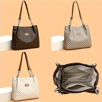 Chic Faux Leather Tote Bag – Spacious & Stylish - Monti Bargains