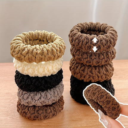 6pcs Fashionable Elastic Hair Bands
