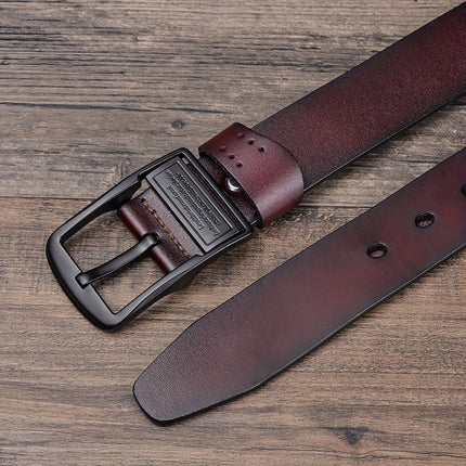 Men's Black Leather Belt
