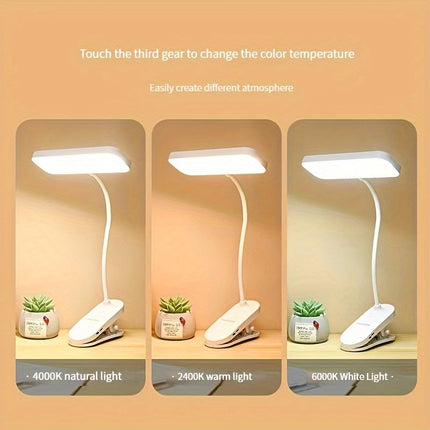 Rechargeable LED Gooseneck Desk Lamp with Touch Control