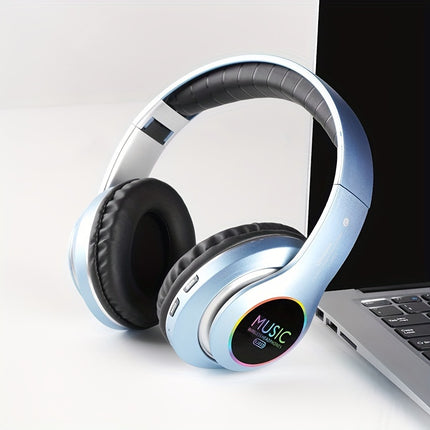 Upgraded Wireless Headphones – Deep Bass, Foldable, Built-In Mic