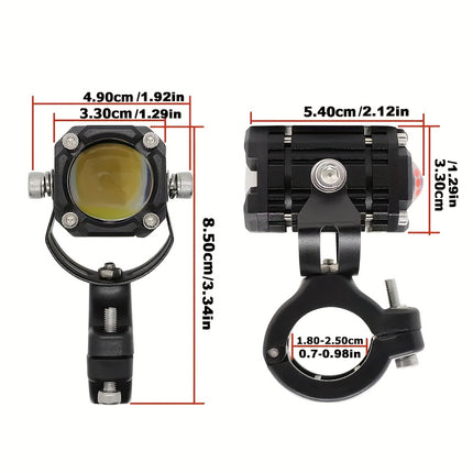 Universal LED Devil Eye Motorcycle Lamp – High/Low Lighting