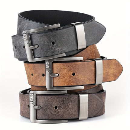 Men's Faux Leather Belt Collection