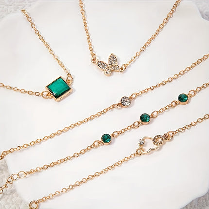 Boho Heart & Butterfly Bracelet Set