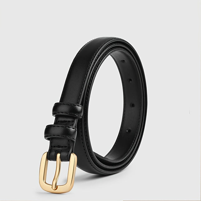 Simple Pin Buckle Skinny Belt