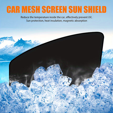 Magnetic Car Sunshade Set – UV Protection & Heat Shield