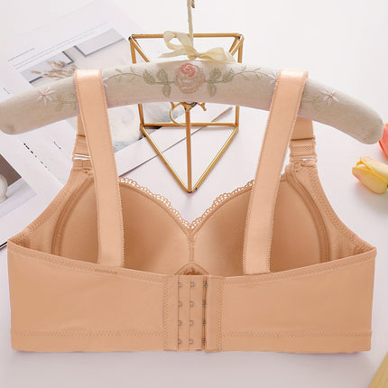 Contrast Lace Push-Up Bra