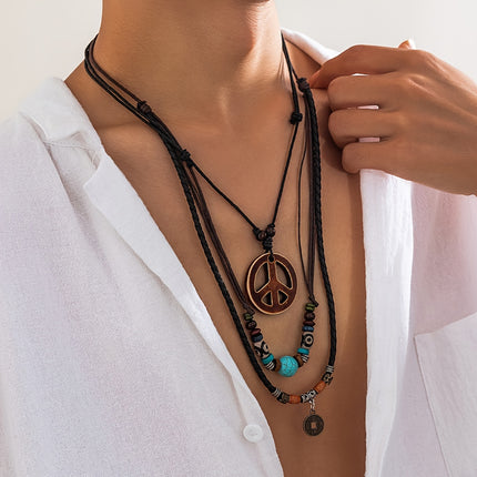 Retro Tribal Multilayer Necklace