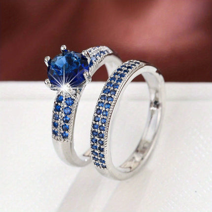 Luxury Zirconia Eternity Band Set