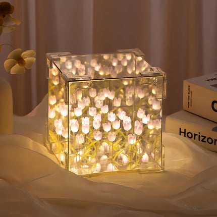 DIY Tulip Flower 3D Illusion Night Light - Heartfelt Gift