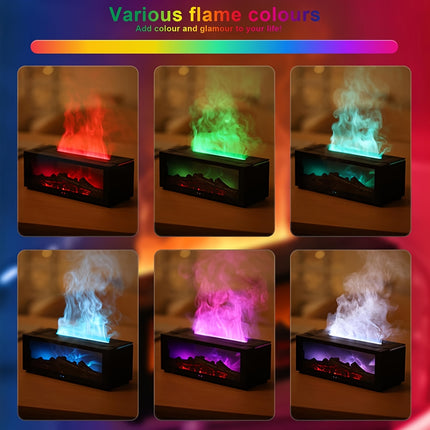 Fireplace Aromatherapy Diffuser - Cozy Mist & Flame Design