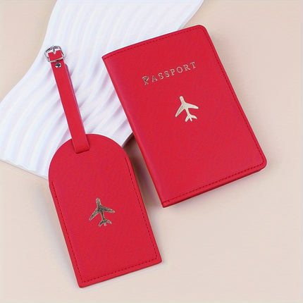 Fashion Bronzing Passport Holder Set