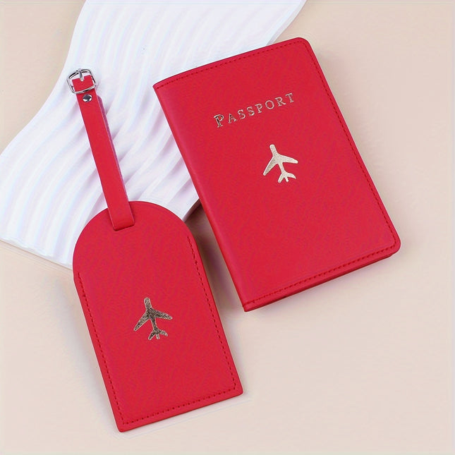 Fashion Bronzing Passport Holder Set
